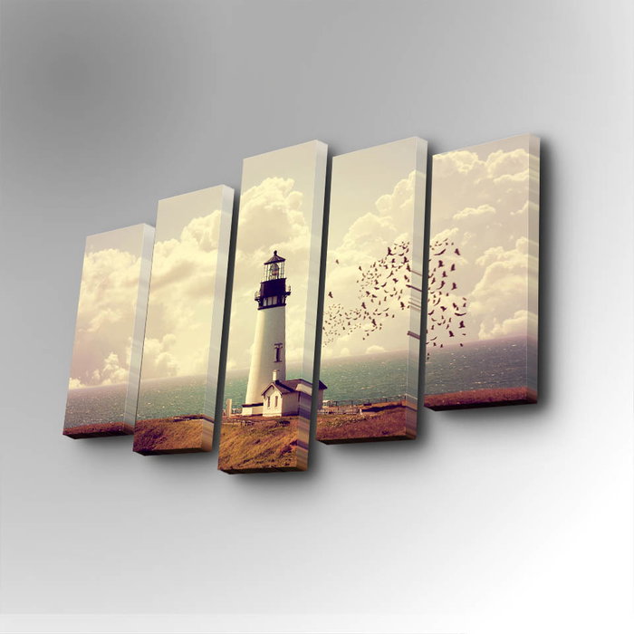 Wallity 5PUC-061 Cuadro Decorativo de 5 Piezas Multicolor Wallity 5PUC-061 Cuadro Decorativo de 5 Piezas Multicolor